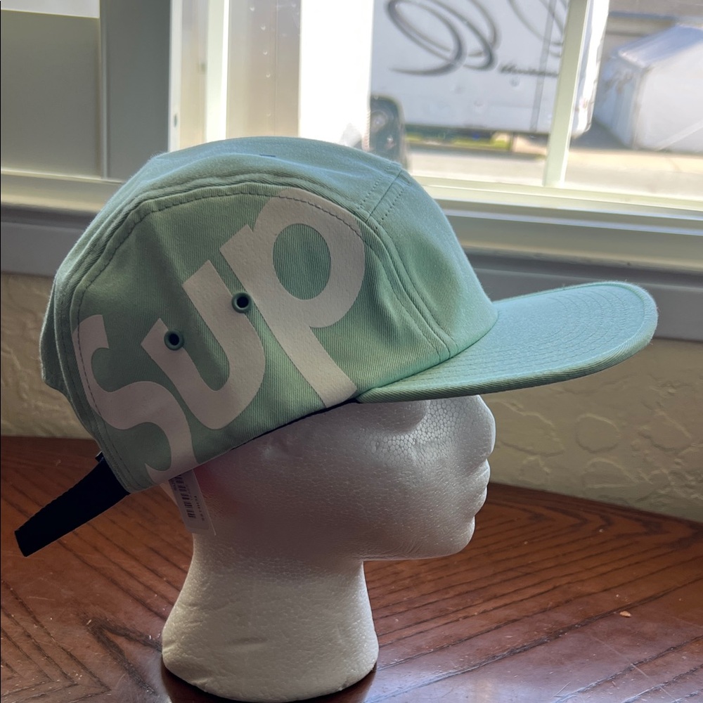 Supreme Mint Green Logo Hat